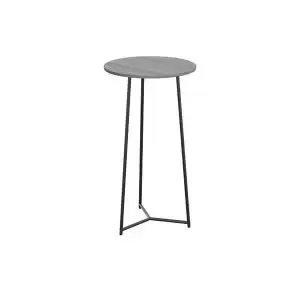 Jemini Trinity High Table 600x600x1110mm Grey OakBlack KF823520