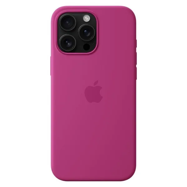 Apple Silicone Case with MagSafe' for iPhone 16 Pro Max - Fuchsia