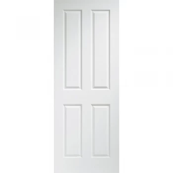 XL Joinery Victorian Shaker 4 Panel White Primed Internal Door - 1981mm x 762mm (78 inch x 30 inch)