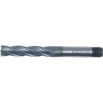 20.00MM Series 37 HSS-Co 8% 4 Flute Threaded Shank Long Series End Mills - TiCN Coated