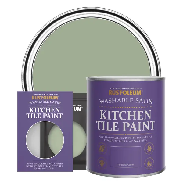 Rust-Oleum Kitchen Tile Paint, Satin Finish - BRAMWELL - 750ml