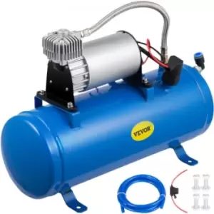 150 PSI DC 12V Air Compressor with 6 Liter Tank for Train Horns Motorhome Tires