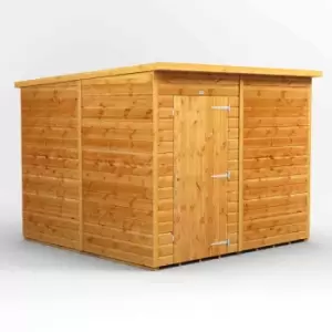 Power 8' x 8' Pent Windowless Garden Shed