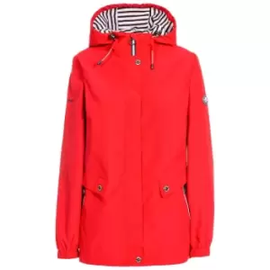 Trespass Womens/Ladies Flourish Waterproof Jacket (XXS) (Hibiscus Red)