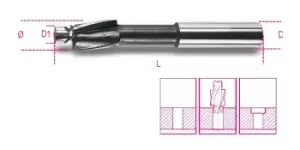 Beta Tools 421 5 HSS Countersink Drill Bit with Guide Pin M5 004210005