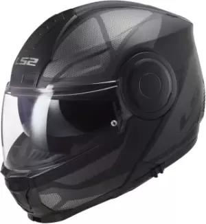 LS2 FF902 Scope Axis Helmet, black-grey-silver, Size S, black-grey-silver, Size S