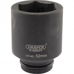 Draper Expert 3/4" Drive Deep Hexagon Impact Socket Metric 3/4" 52mm