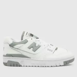 New Balance Bbw550 Trainers In White & Green