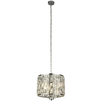 Searchlight Lighting - Searchlight BIJOU - 3 Light Chrome Ceiling Pendant with Crystal Glass