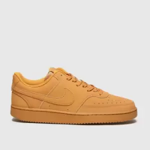 Nike Tan Court Vision Low Trainers