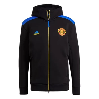 adidas Manchester United ZNE Hoodie 2021 2022 Mens - Black