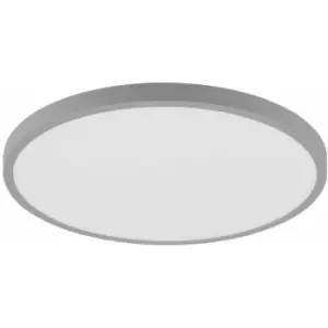 Loops - Wall / Ceiling Light Silver 400mm Round Surface Mounted 25W LED 3000K