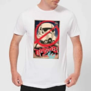 Star Wars Rebels Poster Mens T-Shirt - White - S