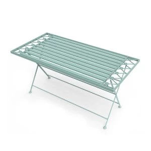 Charles Bentley Wrought Iron Coffee Table Sage Green, Sage Green