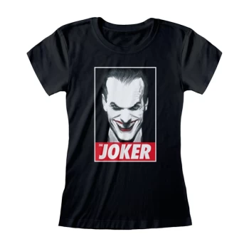 DC Batman - The Joker Womens X-Large T-Shirt - Black