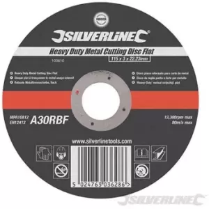 Silverline - (103622) Heavy Duty Metal Cutting Disc Flat 300 x 3 x 20mm