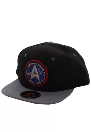 Star Trek - Starfleet Command Snapback Cap - Black & Grey