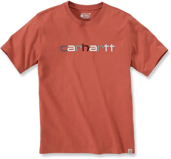 Carhartt Relaxed Fit Heavyweight Multi Color Logo Graphic T-Shirt, brown, Size M