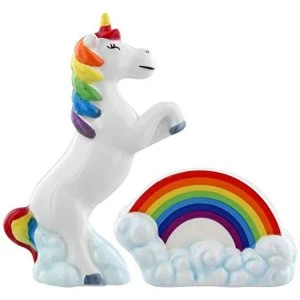 Novelty Unicorn Rainbow Collectable Salt and Pepper Set