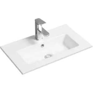 Thin-Edge 4024A Ceramic 61cm Narrow Inset Basin with Rectangular Bowl - size - color