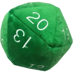 Green Jumbo Plush D20 Dice