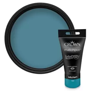 Crown Easyclean Kitchen Paint Teal - 0.04L