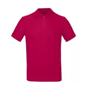 B&C Mens Inspire Polo (2XL) (Raspberry Sorbet)