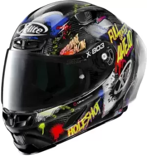 X-Lite X-803 RS Ultra Carbon Replica Holeshot Helmet, black-red-yellow, Size XS, black-red-yellow, Size XS