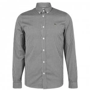 Lacoste Gingham Shirt - Black/White 7WJ