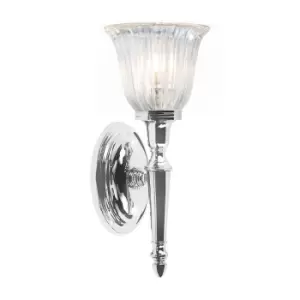 IP44 Wall Light Tulip Shape Glass LED Included Chrome LED G9 3.5W