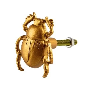 Sass & Belle Gold Scarab Beetle Drawer Knob