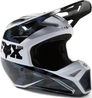 FOX V1 Nuklr Youth Motocross Helmet, Black Size M black, Size M