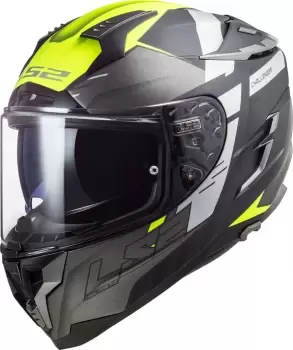 LS2 FF327 Challenger Allert Helmet, yellow Size M yellow, Size M