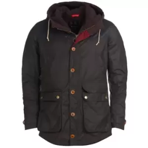 Barbour Mens Game Parka Wax Jacket Olive XL