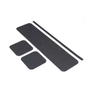 Black - Non Slip Floor Treads (150 x 609mm, Pack of 10)