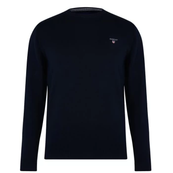 Gant Classic Cotton Crew Neck Sweatshirt - Evening 433