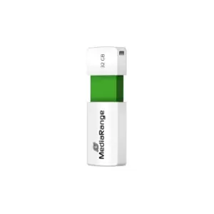 MediaRange MR973 USB flash drive 32GB USB Type-A 2.0 Green, White