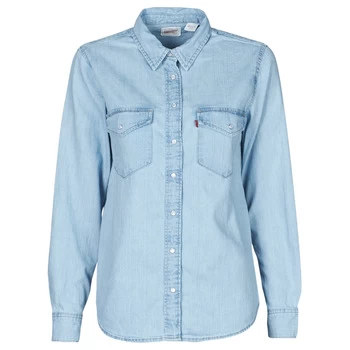 Levis ESSENTIAL WESTERN womens Shirt in Blue - Sizes S,M,L,XS