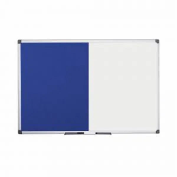 Bi-Office Maya Combination Board Blue FeltNon Magnetic Whiteboard EXR46152BS