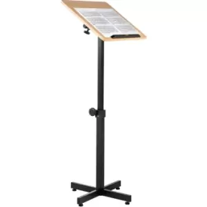 Lectern Podium Stand, Height Adjustable Laptop Table, Portable Presentation Standing for Classroom, Office, Church, Tilting Desktop with Edge