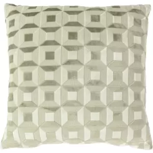 Paoletti Empire Cushion Cover (One Size) (Taupe/Ivory)