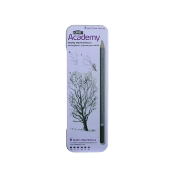 Derwent Academy Sketching Pencils Pack of 6