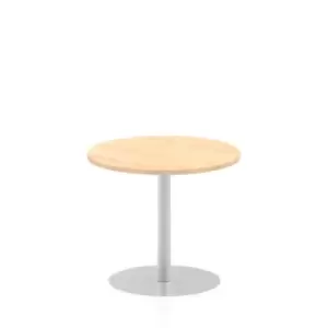 Italia 800mm Poseur Round Table Maple Top 725mm High Leg