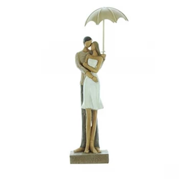 Rainy Day Collection Resin Figurine - Couple Embracing