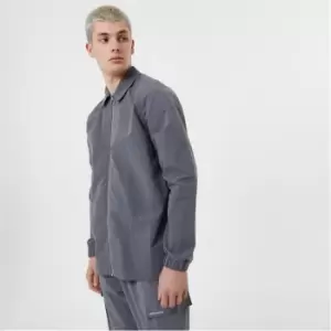 Jack Wills Tech Zip Front Shirt - Grey