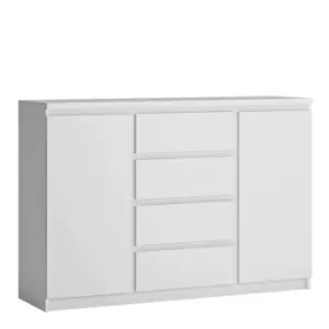 Fribo 2 Door 4 Drawer Sideboard In White