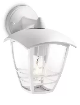 Philips myGarden 1x 60W Creek Wall Lantern White - 153813116