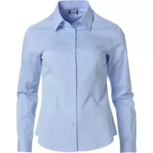 Clique Womens/Ladies Clare Formal Shirt (XXL) (Light Blue)