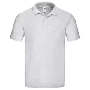 Fruit of the Loom Mens Original Polo Shirt (XL) (Grey Heather)