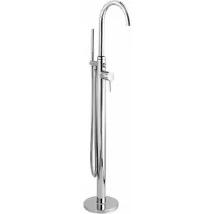 Hudson Reed Tec Single Lever Thermostatic Mono Bath Shower Mixer Tap Freestanding - Chrome